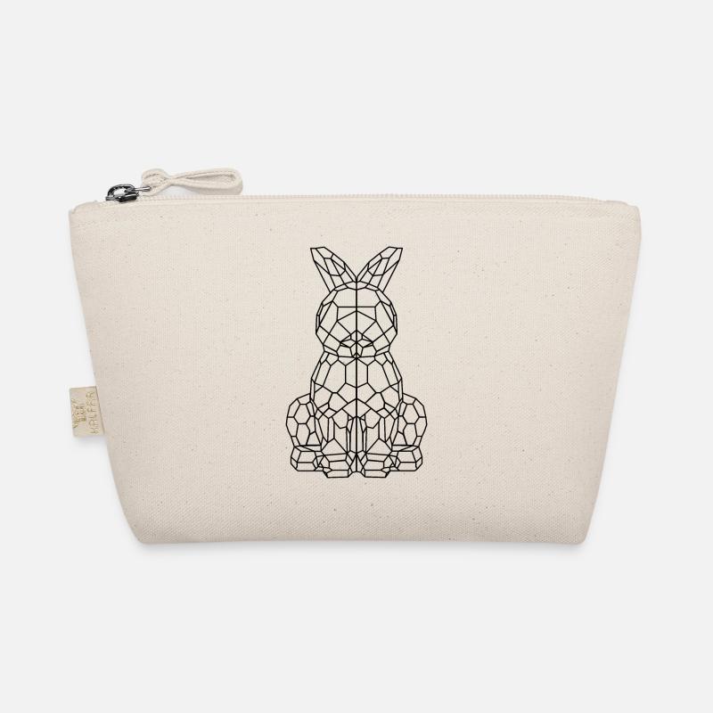Osterhase geometrisch - Bio-Täschchen - Natur