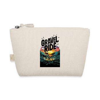 Gravel Ride Sunset Illustration - Organic Pouch - nature - Front