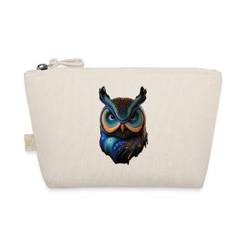 Eagle Owl Painting - Organic Pouch - nature - Front