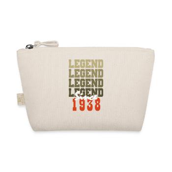 Vintage Born A Month 1938 86th Birthday Gift - Organic Pouch - nature - Front