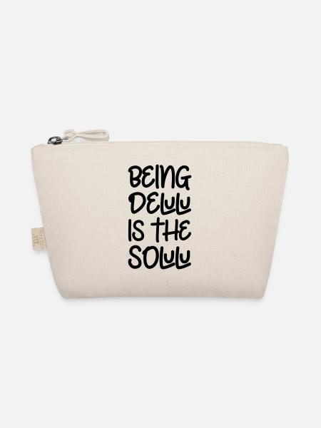 Being delulu is the solulu - Bio-Täschchen - Natur - Vorne