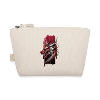 Eternal Guardian: Chinese Dragon Amidst 'Eternal' - Organic Pouch - nature - Front