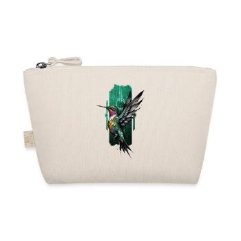 Hovering Jewel: Graceful Hummingbird in Flight - Organic Pouch - nature - Front