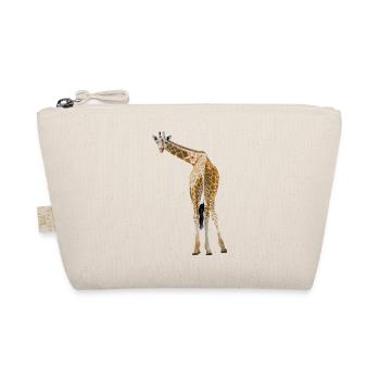 Giraffe greets from the savannah - Organic Pouch - nature - Front