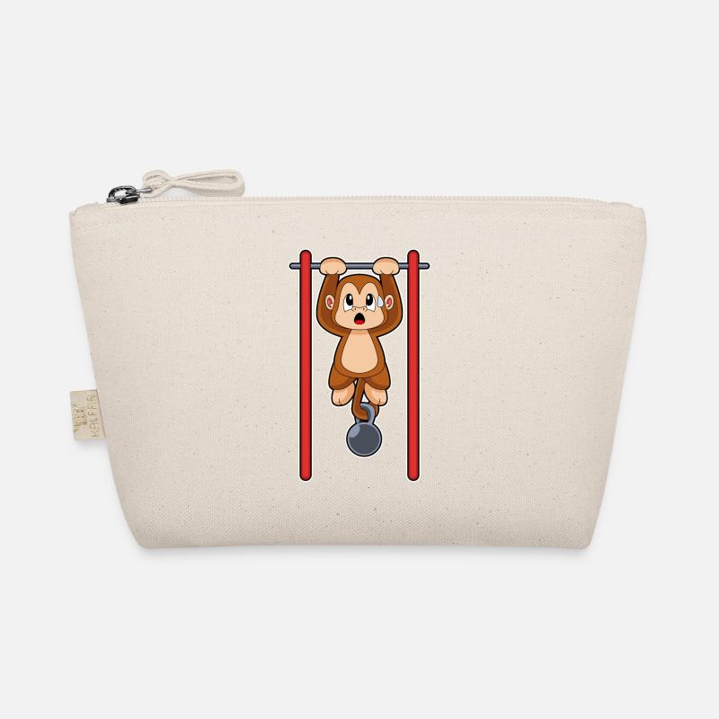 Monkey Bodybuilder Pull-ups Bodybuilding Organic Pouch