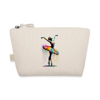 Balletttänzerin mit Tutu - Bio-Täschchen - Natur - Vorne