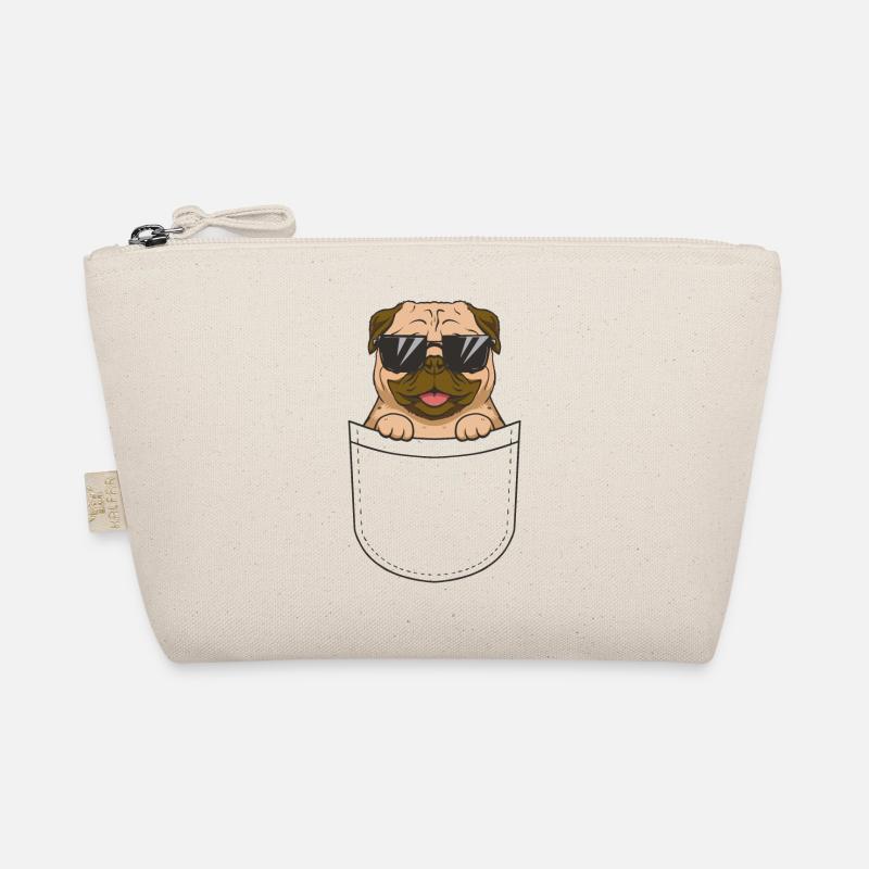 Pug Pocket Sonnenbrille - Bio-Täschchen - Natur