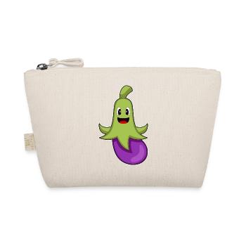 Krake Aubergine - Bio-Täschchen - Natur - Vorne