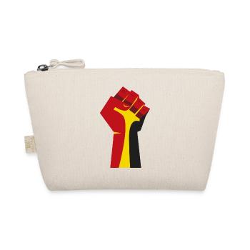 The Raised Fist (Red, Yellow, Black) - Organic Pouch - nature - Front