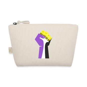 Le poing levé (violet, jaune, noir, blanc) - Trousse biologique - nature - Devant
