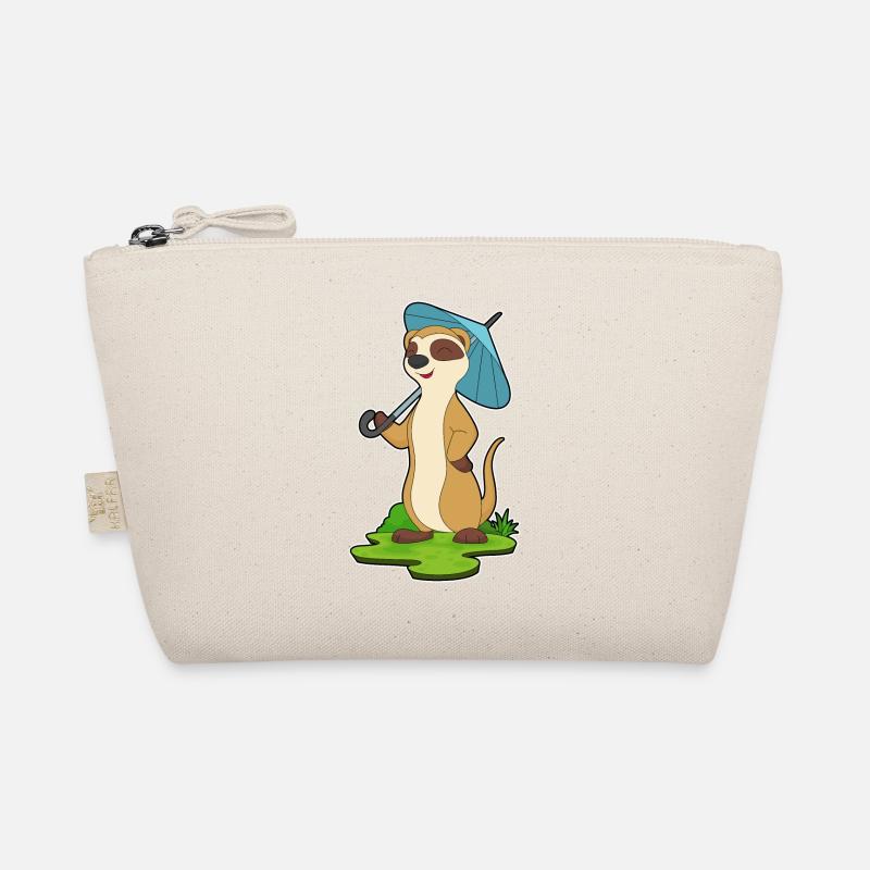 Erdmännchen Regenschirm Bio-Täschchen