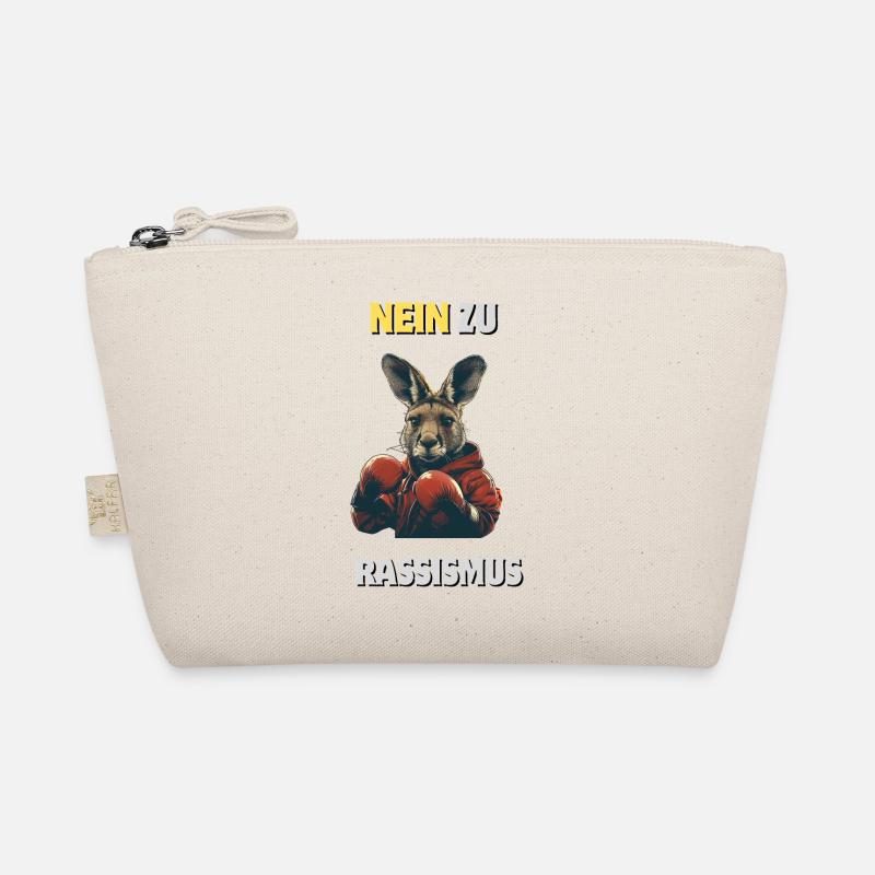Kangaroo: "No chance for racism" - Organic Pouch - nature