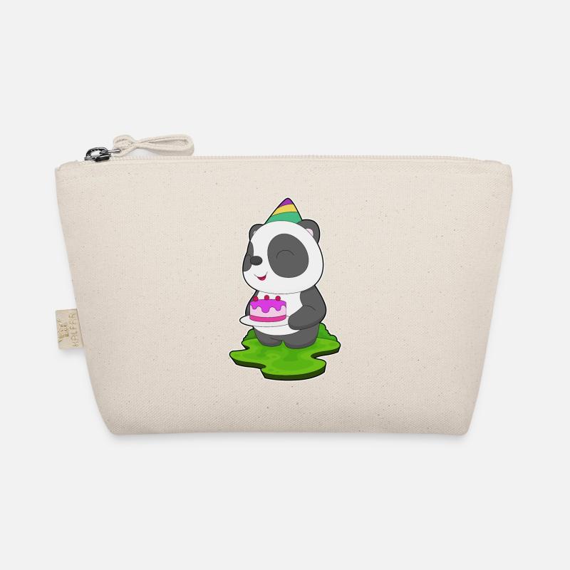 Panda Birthday Cake Organic Pouch
