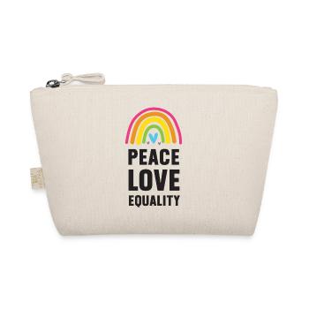 LGBT Pride Month - Peace. Love. Equality - Organic Pouch - nature - Front