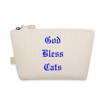 GodBlessCats - Organic Pouch - nature - Front