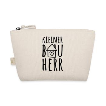 Kleiner Bauherr (Farbwechsel / Farbe änderbar) - Bio-Täschchen - Natur - Vorne