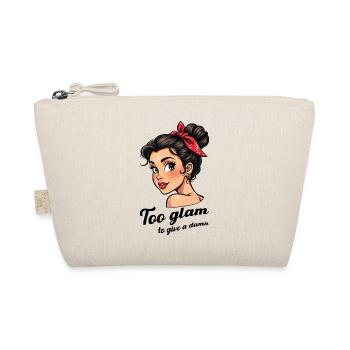 Too glam to give a damn. - Organic Pouch - nature - Front