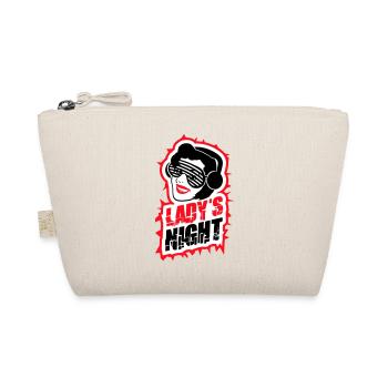 Ladies Night Fun Retro DJ Woman Face Girls Evening - Organic Pouch - nature - Front