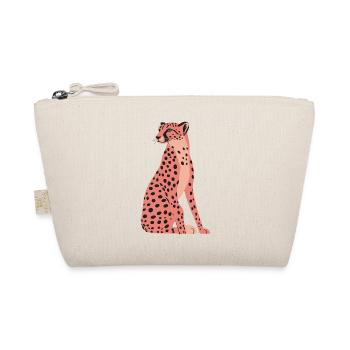 Pink Cheetah - Organic Pouch - nature - Front