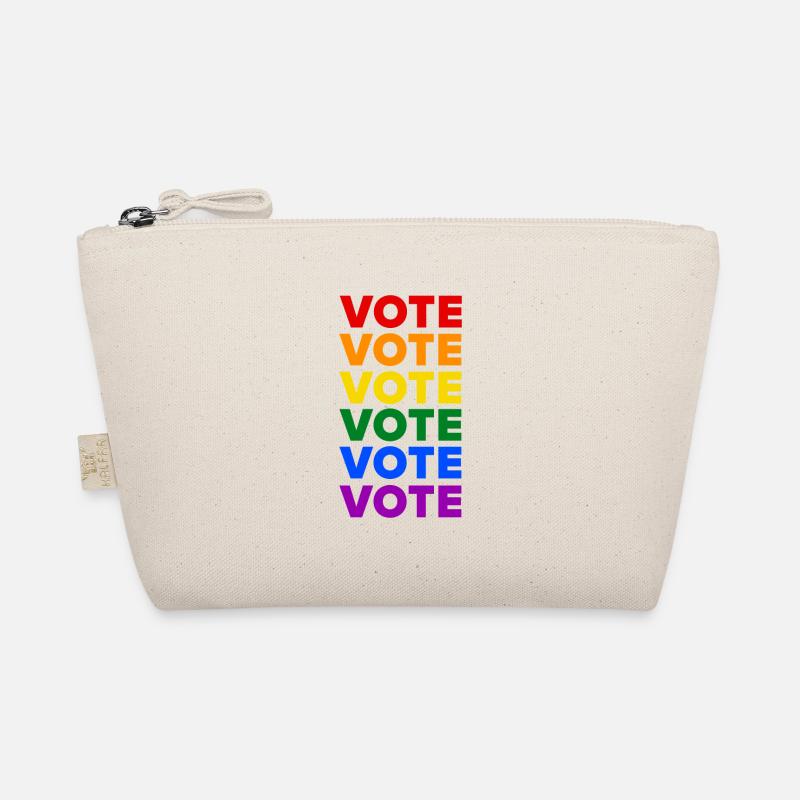 Repeat Voting – Pride Flag - LGBTQIA+ Organic Pouch