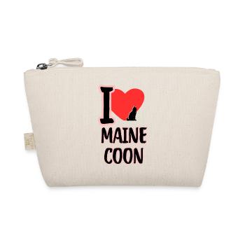 I Love Maine Coon - Organic Pouch - nature - Front