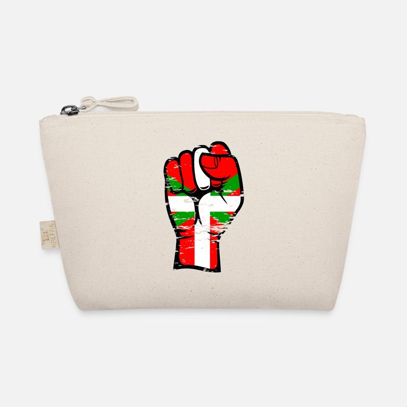 Basque flag fist used Organic Pouch