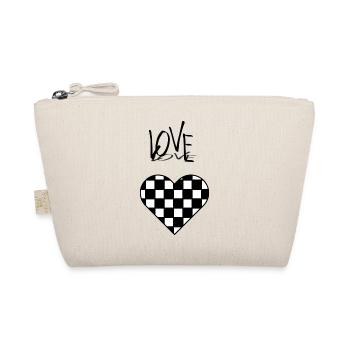 Stylish heart check look - Organic Pouch - nature - Front