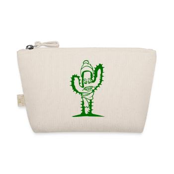 Cactus Winter Fun Cold Face Freeze Scarf Hat - Organic Pouch - nature - Front