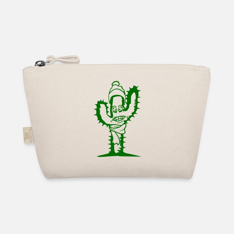 Cactus Winter Fun Cold Face Freeze Scarf Hat Organic Pouch