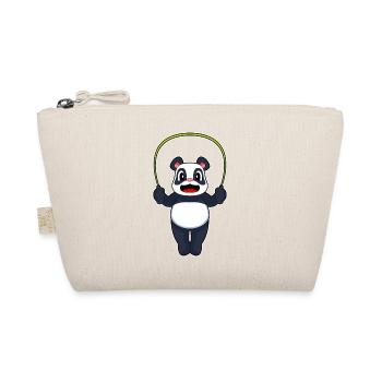 Panda Seilspringen Springseil Fitness - Bio-Täschchen - Natur - Vorne