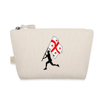 Drapeau Géorgie homme courant - Trousse biologique - nature - Devant