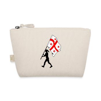 Drapeau Géorgie femme marchant - Trousse biologique - nature - Devant