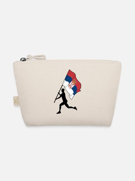 Drapeau Serbie homme courant - Trousse biologique - nature - Devant