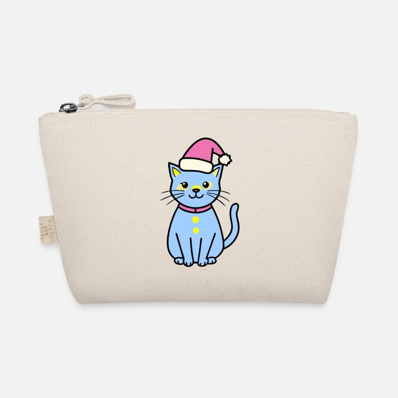 Meowy Christmas - Geschenk mit Katze Bio-Täschchen