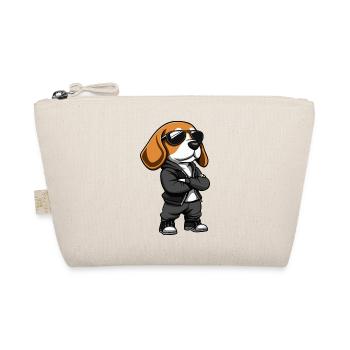 Dachshund Dog Comic - Organic Pouch - nature - Front