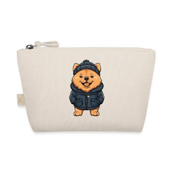 Chow Chow Hund Cartoon - Bio-Täschchen - Natur - Vorne