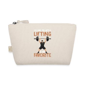 I Like To Lift Lifting Is My Favorite - Bio-Täschchen - Natur - Vorne