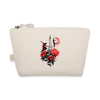 Dancer Paris Silhouette, Red Black Abstract - Organic Pouch - nature - Front