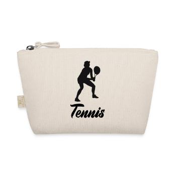 tennis spielerin - Bio-Täschchen - Natur - Vorne