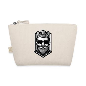 King Crown Hipster Cool Party - Organic Pouch - nature - Front