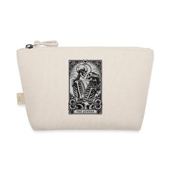 Vintage Gothic Skeleton Couple Tarot Card with - Organic Pouch - nature - Front