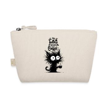 Chat Café Matin Grouch Lève-tard Bureau Drôle - Trousse biologique - nature - Devant