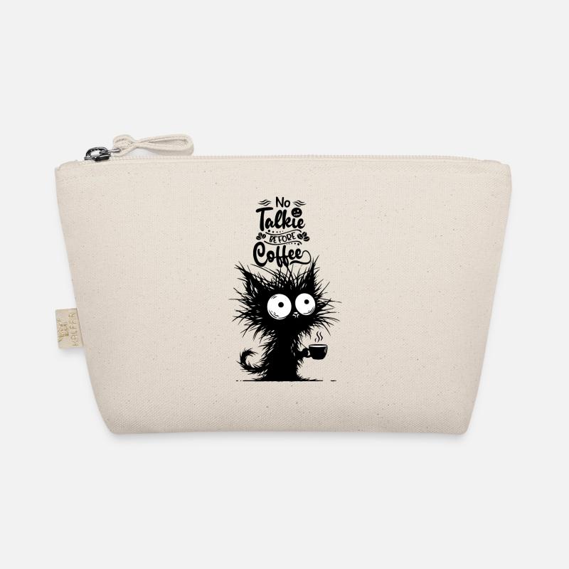 Chat Café Matin Grouch Lève-tard Bureau Drôle Trousse biologique