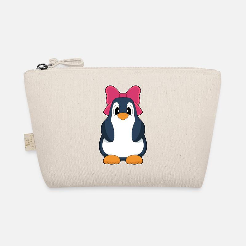 Penguin Bow Organic Pouch