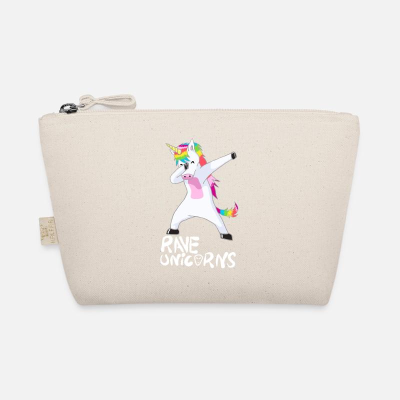 Logo Rave Licornes Texte blanc Trousse biologique