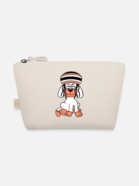Dog Reggae Dreadlocks Hat Chill Relaxed Cool - Organic Pouch - nature - Front