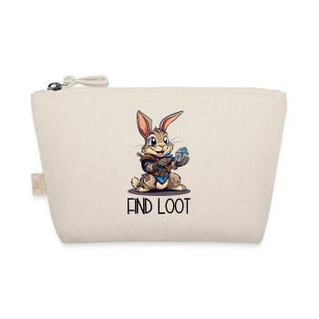 I Find Loot – Ritter Hase Cartoon - Bio-Täschchen - Natur - Vorne