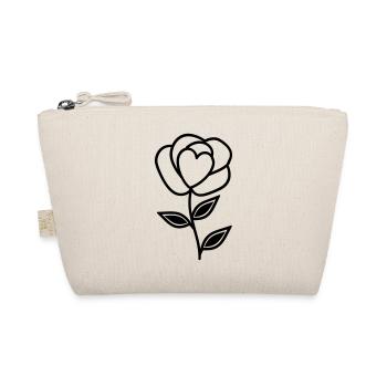 Pink Flower - Organic Pouch - nature - Front