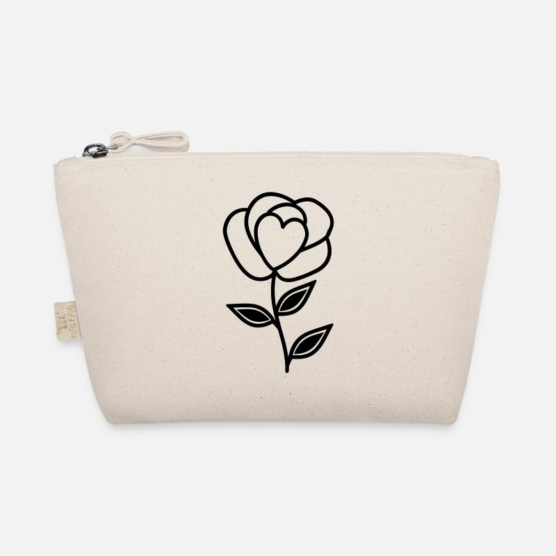 Pink Flower Organic Pouch