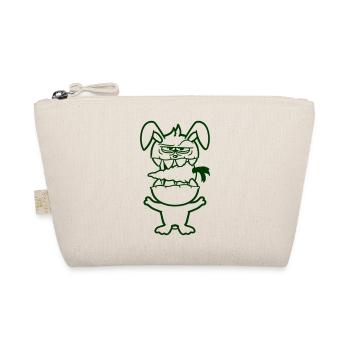 Bunny Monster Evil Carrot Carrot Halloween Horror - Organic Pouch - nature - Front